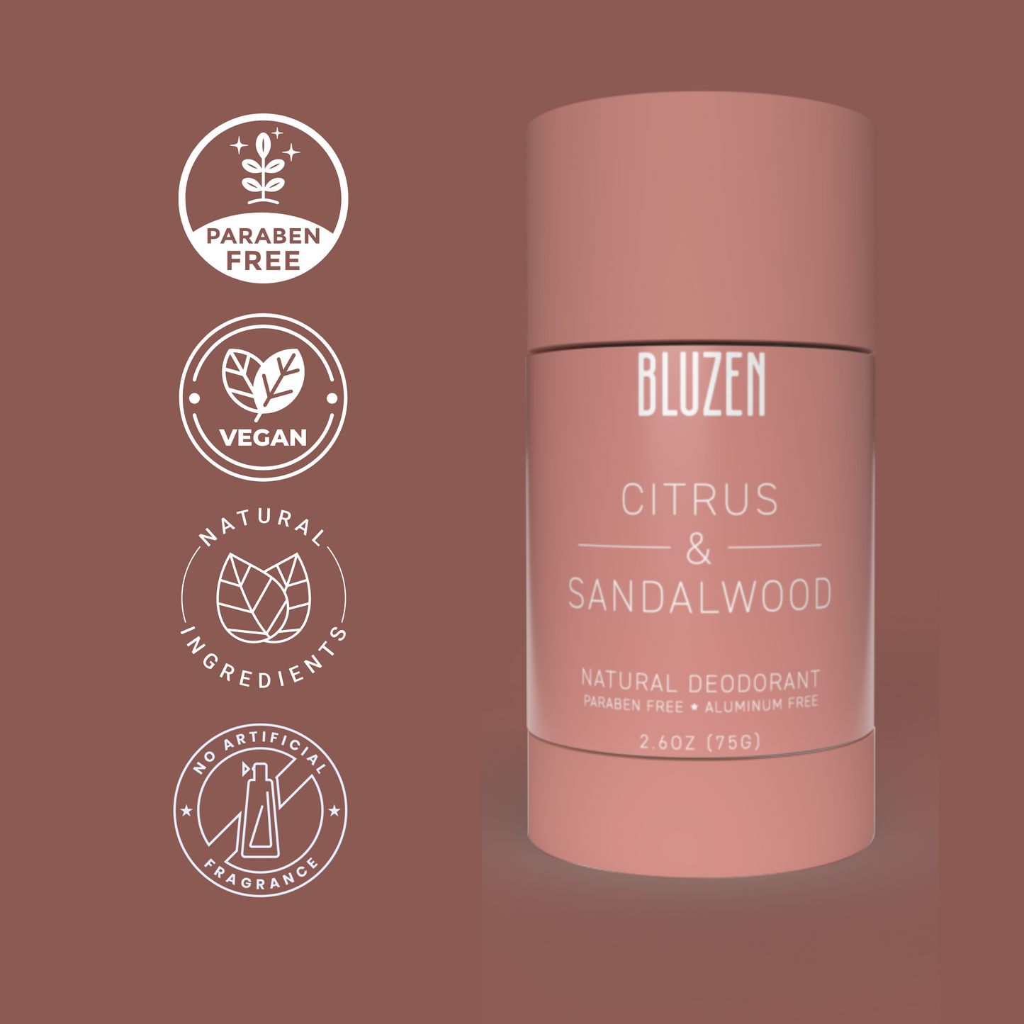 Aluminum Free Castor Oil Based Deodorant- Citrus and Sandalwood