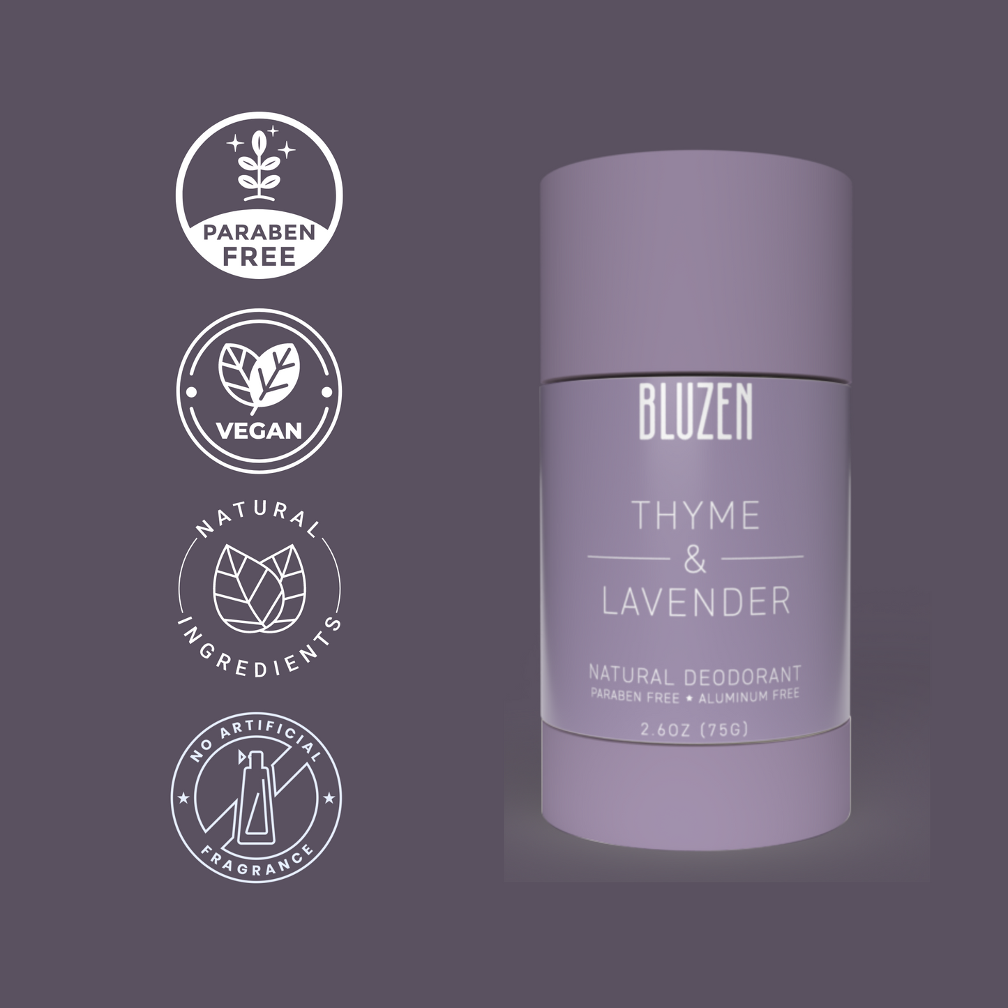 Aluminum Free Castor Oil Based Deodorant- Thyme and Lavender