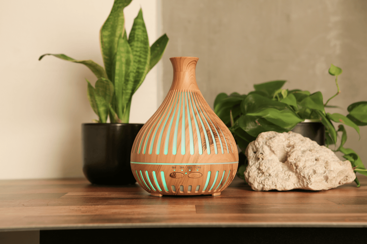 'The Flute' Wood-Look Ultrasonic Diffuser Bundle