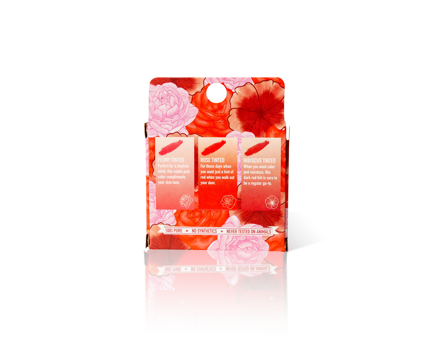 Tinted Lip Balm 3PK PEONY, ROSE, HIBISCUS