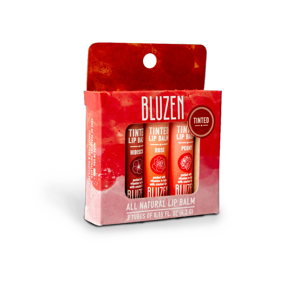 Tinted Lip Balm 3PK PEONY, ROSE, HIBISCUS