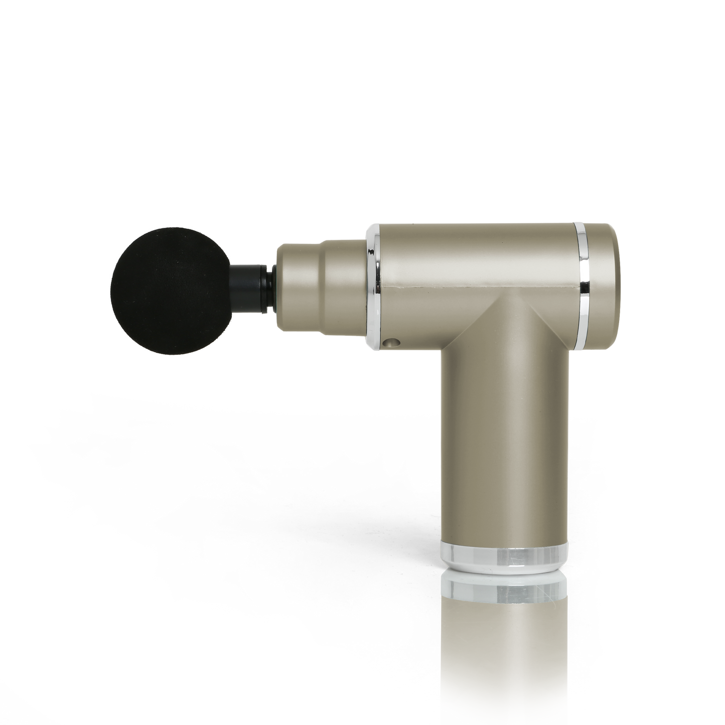 Mini Percussion Massager with Travel Case (Taupe+Silver)