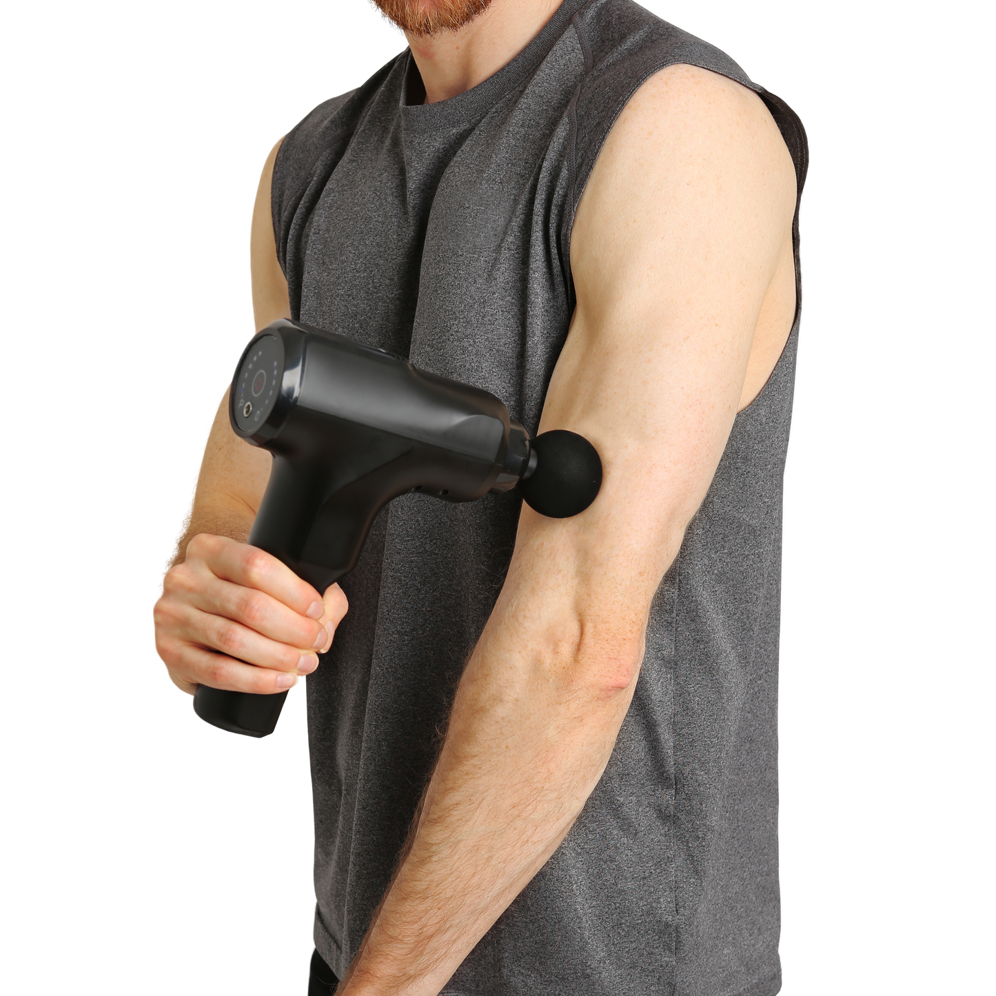 Large Percussion Massager with Travel Case (Black)