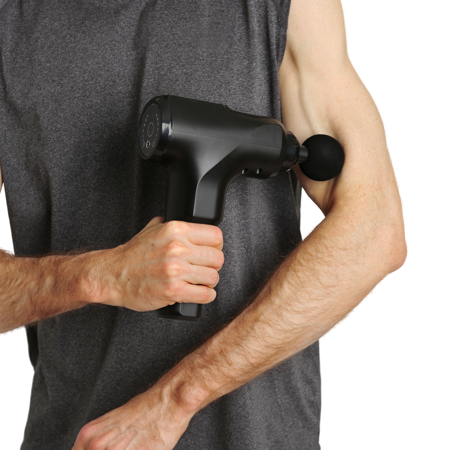 Large Percussion Massager with Travel Case (Black)