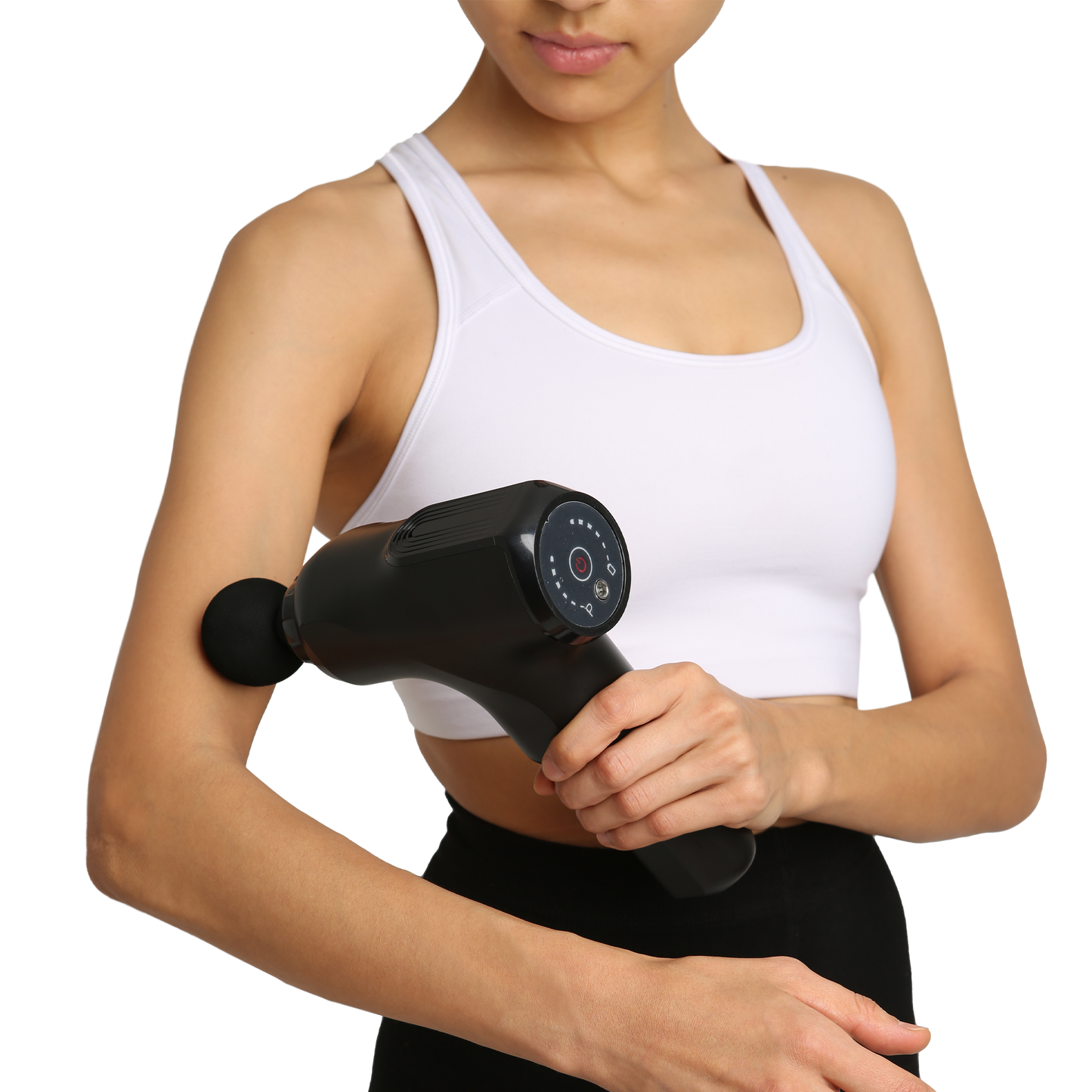 Large Percussion Massager with Travel Case (Black)