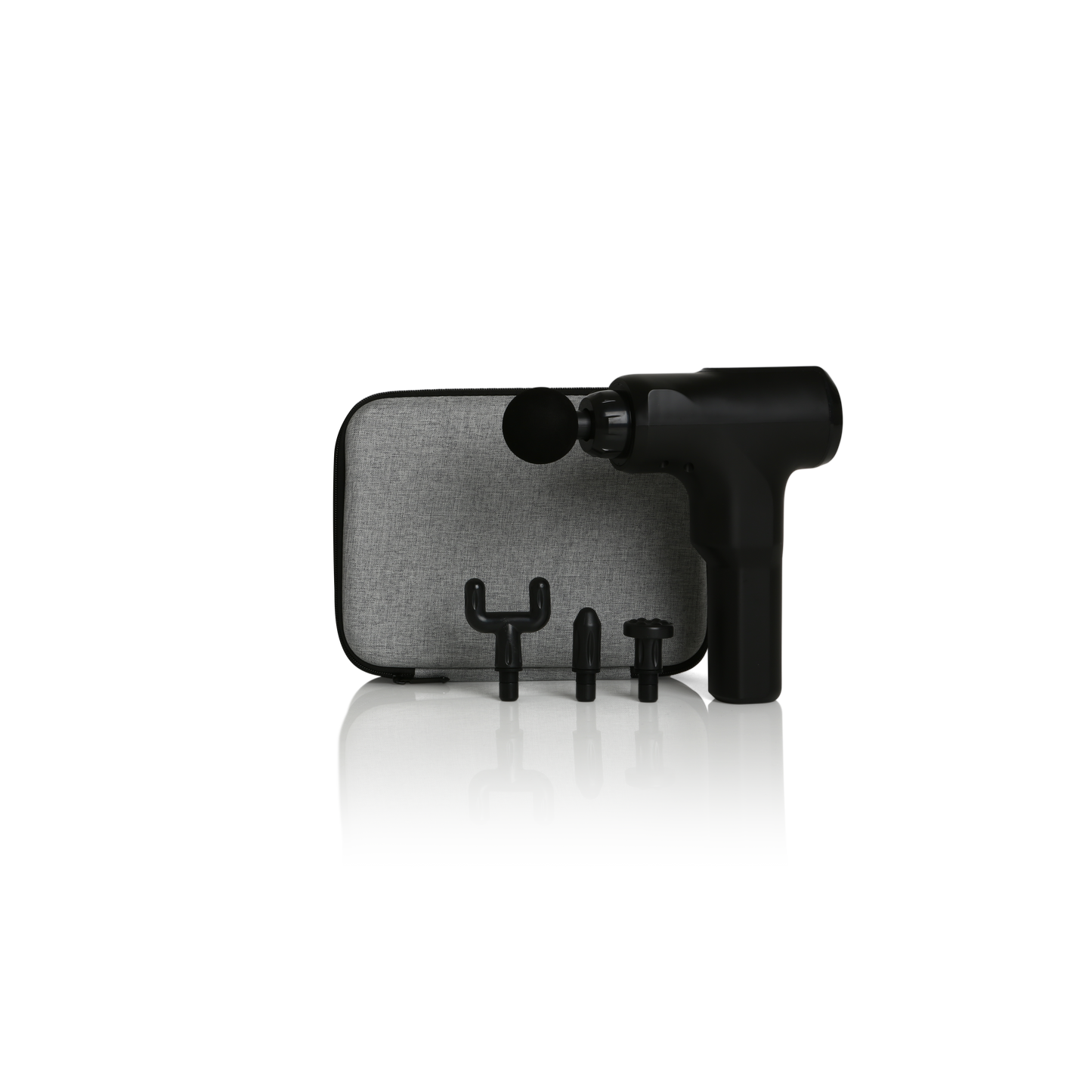 Large Percussion Massager with Travel Case (Black)