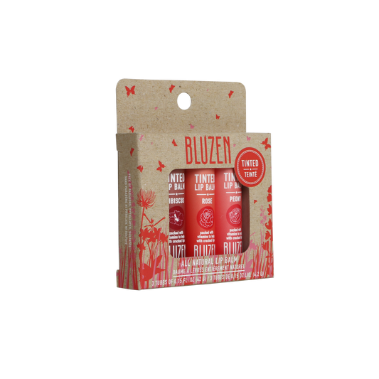 Tinted Lip Balm 3PK PEONY, ROSE, HIBISCUS