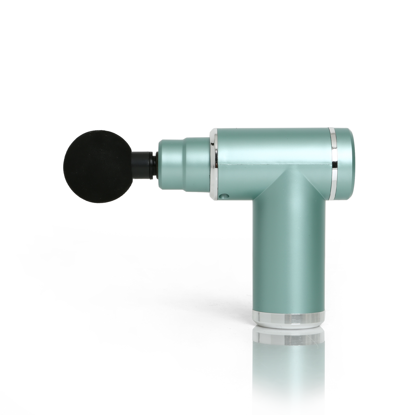 Mini Percussion Massager with Travel Case (Muted Teal+Silver)