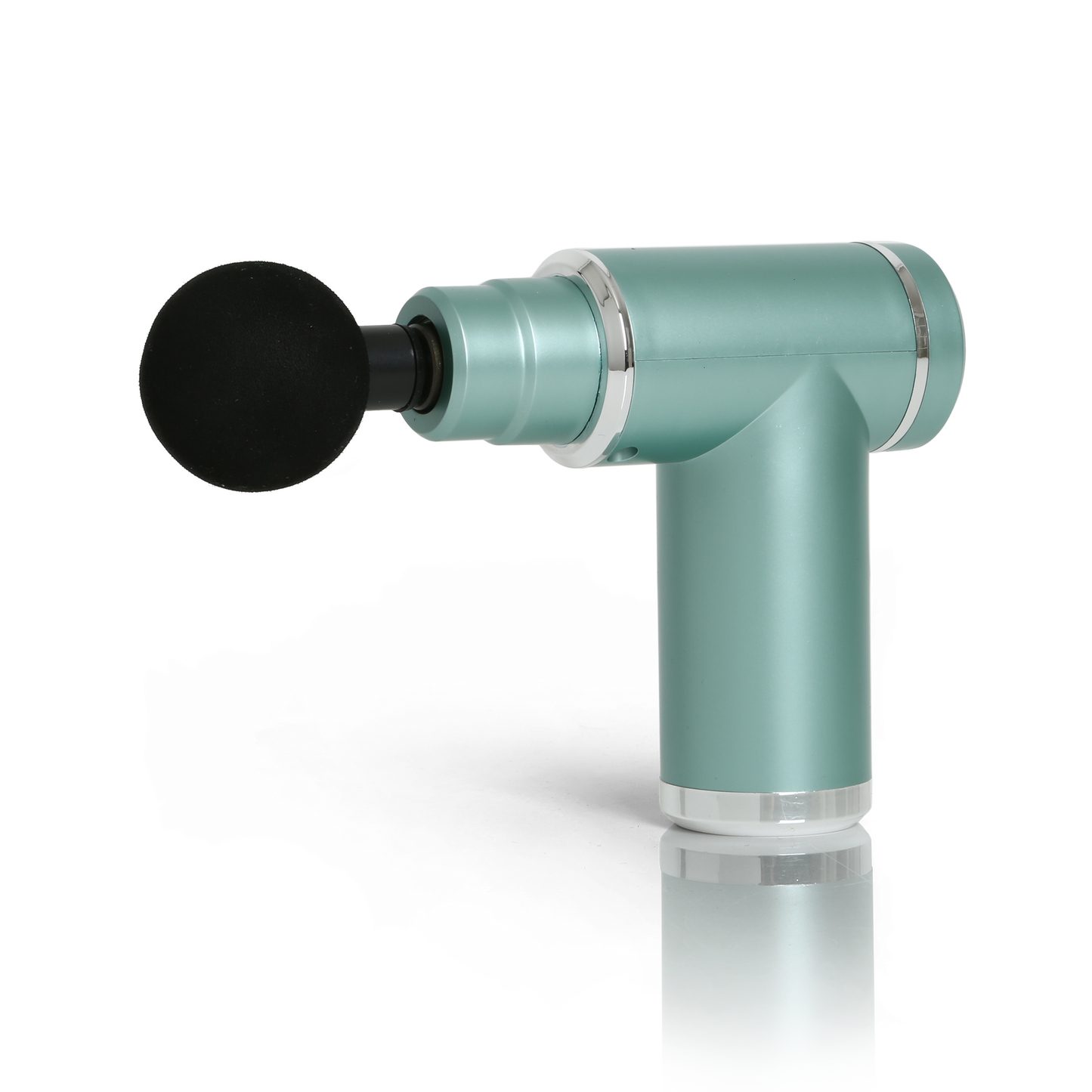 Mini Percussion Massager with Travel Case (Muted Teal+Silver)