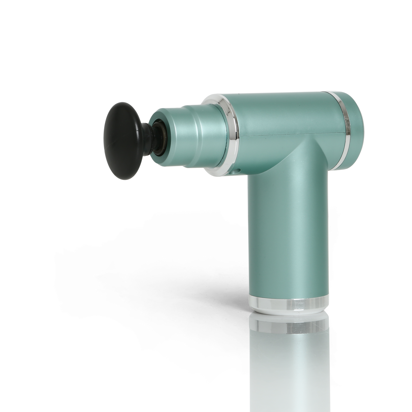 Mini Percussion Massager with Travel Case (Muted Teal+Silver)