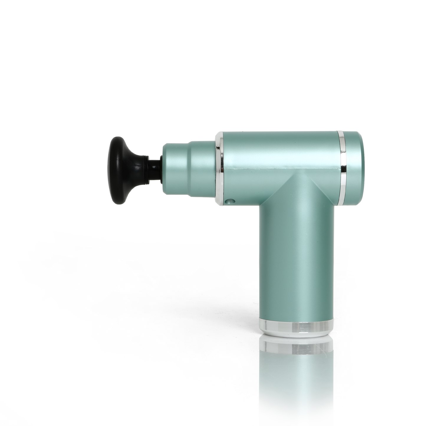 Mini Percussion Massager with Travel Case (Muted Teal+Silver)