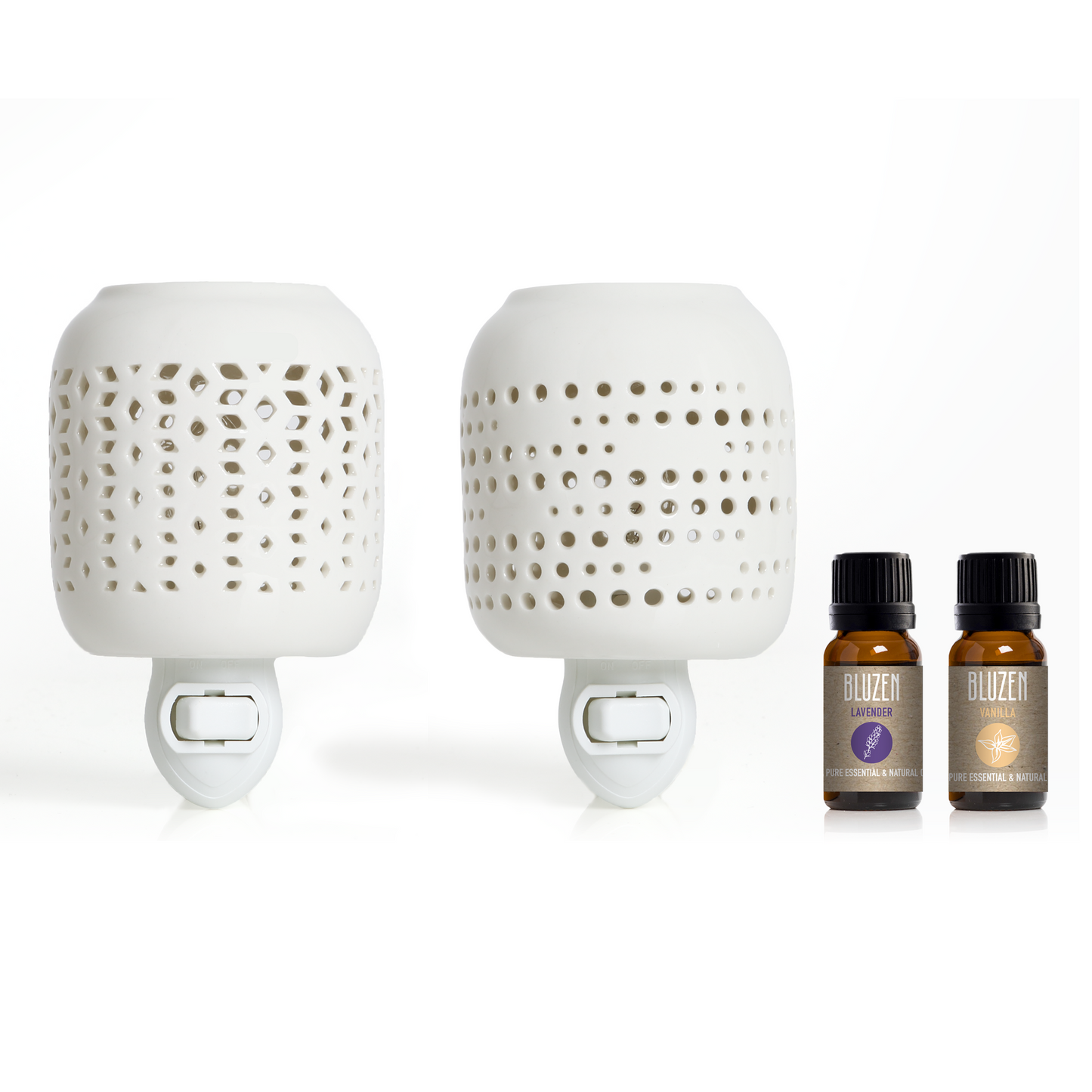 2-Piece Ceramic Plug-In Oil Warmer Set