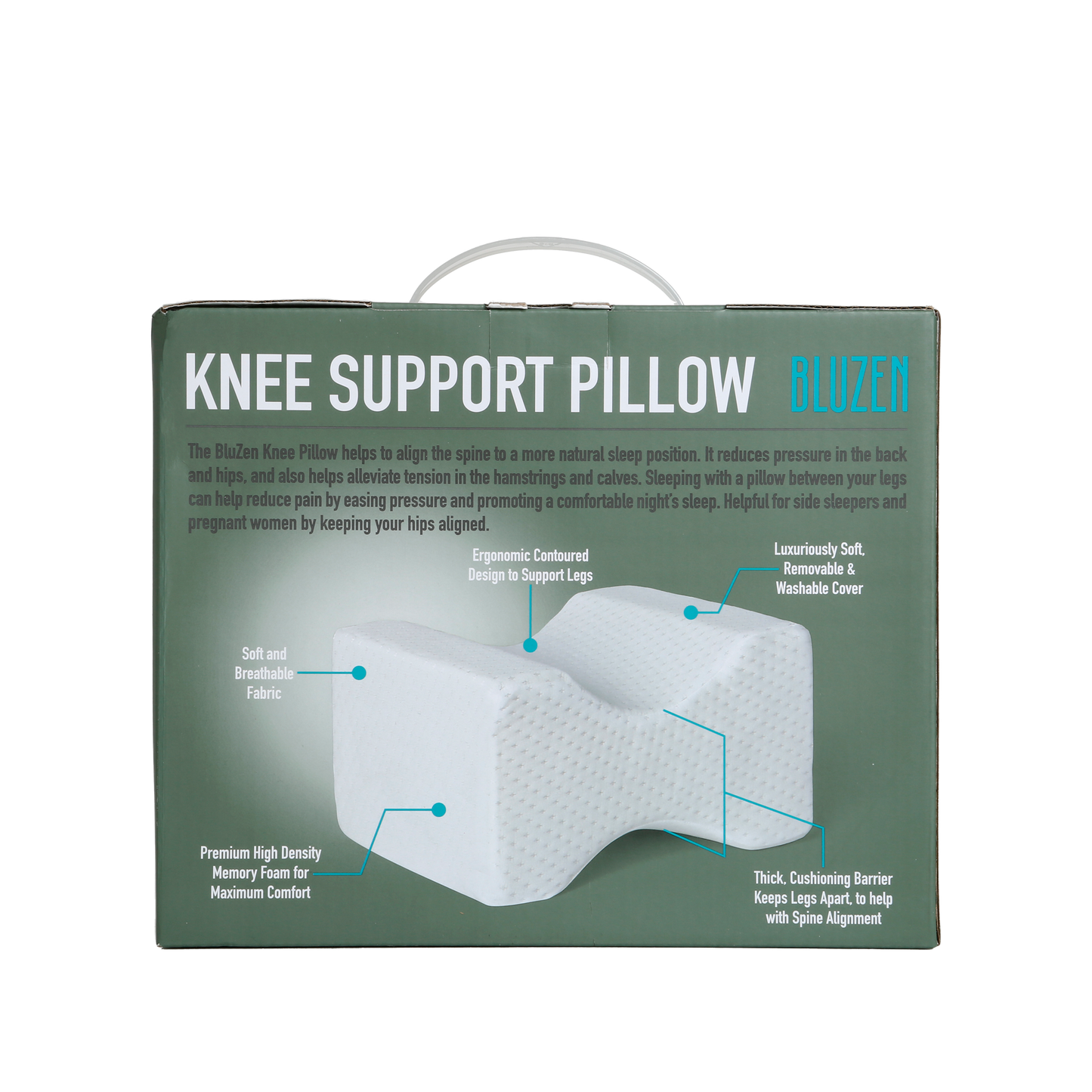Fun Homes Memory Foam Orthopedic Knee Support Leg Rest Pillow for