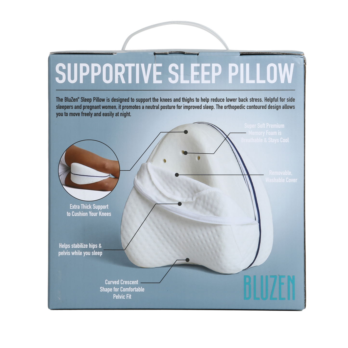 Supportive Sleep Leg Pillow front